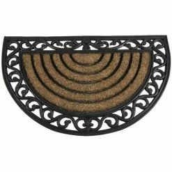 SIENA GARDEN Gummimatte Impalla 45x75cm Schwarz Schmutzfangmatte Matte Fußabtreter Haushalt