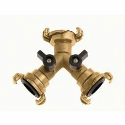 SIENA GARDEN Messing Zweiwege Verteilerstück Mit 3xSchnell-Kupplungen