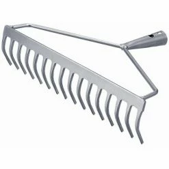 SIENA GARDEN Bügelrechen 16 Zinken 4cm Fächerbesen Gartenrechen Rechen Gartengeräte Terrasse