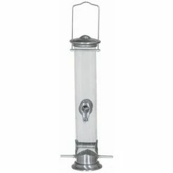 SIENA GARDEN Vogelfuttersäule Aluminium Line Für Mischfutter, 39 Cm