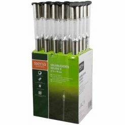 SIENA GARDEN Solarleuchte Helios II, Edelstahl/Kunststoff, 1 LED 1 LED, Ø 5 X 70 Cm