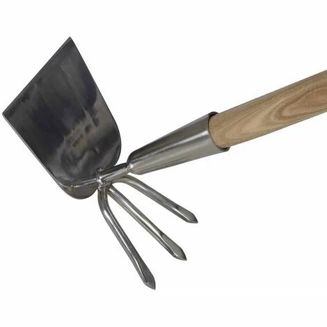 SIENA GARDEN ClassicLine Doppelhacke, 3 Zinken, Edelstahl, 140 Cm Eschenstiel FSC 100% 3 SIENA GARDEN ClassicLine Doppelhacke, 3 Zinken, Edelstahl, 140 Cm Eschenstiel FSC 100%