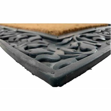 SIENA GARDEN Gummifußmatte Blattwerk eckig 90x55cm Schmutzfangmatte Fußmatte Fußabtreter TOP SIENA GARDEN Gummifußmatte Blattwerk Eckig 90x55cm Schmutzfangmatte Fußmatte Fußabtreter TOP -SIENA GARDEN Shop 20777279 3