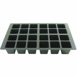 SIENA GARDEN Topfplatte 310x530 Mm Mit 24 Töpfen Ø 7,4 Cm Gelocht Aus Kunststoff