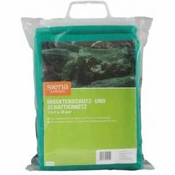SIENA GARDEN Insektenschutz- Und Schattiernetz 1,4x5m, Farbe: Grün, 60g