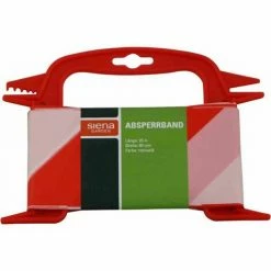 SIENA GARDEN Absperrband 80mm L:25m Absperren Sperrband Signalband Warnband Absperrungen NEU
