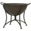 SIENA GARDEN Feuerschale Antik, Metall Pulverbeschichtet, Rostbraun Mit Klappbarem Fuß, 64,5 X 53,5 X 48,5 Cm -SIENA GARDEN Shop 26555152 1