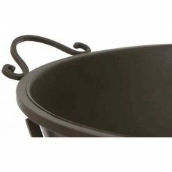 SIENA GARDEN Feuerschale Antik, Metall Pulverbeschichtet, Rostbraun Mit Klappbarem Fuß, 64,5 X 53,5 X 48,5 Cm -SIENA GARDEN Shop 26555152 3
