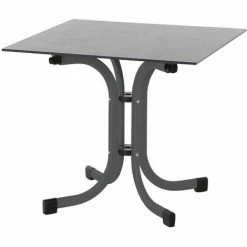 Klapptisch 'Sola', Siena Garden, Anthrazit Ca. 80x80cm
