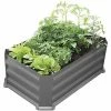 SIENA GARDEN Hochbeet Mit Boden, 80 X 50 X 30 Cm, Grau, Metall, Mit Abnehmbarem Boden -SIENA GARDEN Shop 30275185 1