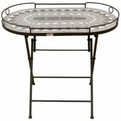 Siena Garden Serviertisch, Como, Matt Schwarz, Ca. 60 X 67,5 X 41 Cm