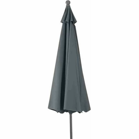 SIENA GARDEN Tropico Mittelstockschirm Anthrazit/grau Ø 250cm Gestell Stahl Anthrazit, Bezug 100% Polyester, 180g/m² In Grau, Lichtschutzfaktor UPF 50+ 4 SIENA GARDEN Tropico Mittelstockschirm Anthrazit/grau Ø 250cm Gestell Stahl Anthrazit, Bezug 100% Polyester, 180g/m² In Grau, Lichtschutzfaktor UPF 50+ – Bild 2