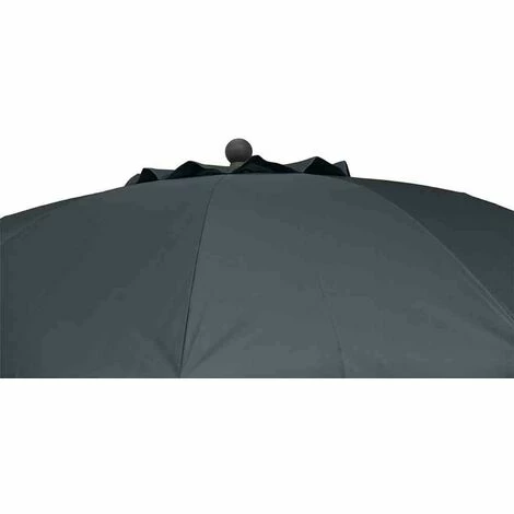 SIENA GARDEN Tropico Mittelstockschirm Anthrazit/grau Ø 250cm Gestell Stahl Anthrazit, Bezug 100% Polyester, 180g/m² In Grau, Lichtschutzfaktor UPF 50+ 6 SIENA GARDEN Tropico Mittelstockschirm Anthrazit/grau Ø 250cm Gestell Stahl Anthrazit, Bezug 100% Polyester, 180g/m² In Grau, Lichtschutzfaktor UPF 50+ – Bild 4