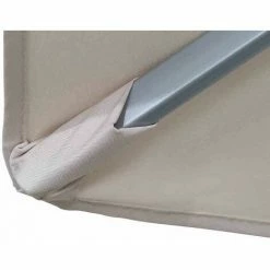 SIENA GARDEN Push Pro Mittelstockschirm Silber/natur Ø 300cm Gestell Alu Silber, Streben Stahl, Bezug 100% Polyester, 180g/m² Natur, Lichtschutzfaktor UPF 50+ -SIENA GARDEN Shop 41373510 5