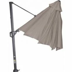 SIENA GARDEN Sunset N+ Ampelschirm Anthrazit/taupe Ø 350cm Gestell Aluminium Anthrazit, Bezug 100% Polyester, 300g/m² In Taupe, PU-beschichtet, UPF 50+ -SIENA GARDEN Shop 41373548 5