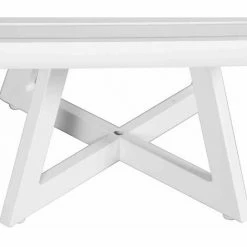 SIENA GARDEN Alexis Lounge Tisch 50x50 Aluminium Matt-weiß Gartentisch Tresentisch Bartisch -SIENA GARDEN Shop 41373567 3