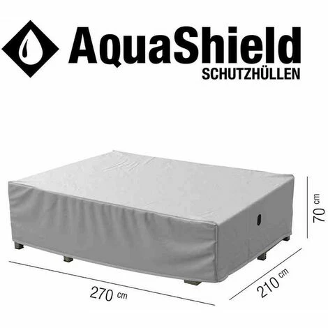 SIENA GARDEN AquaShield Loungehülle 270x210xH70 Cm Hellgrau, 100% Polyester 4 SIENA GARDEN AquaShield Loungehülle 270x210xH70 Cm Hellgrau, 100% Polyester – Bild 2