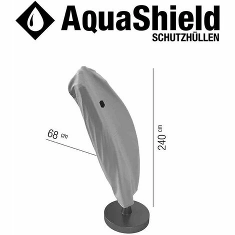 SIENA GARDEN AquaShield Ampelschirmhülle 68xH240 cm hellgrau, 100% Polyester SIENA GARDEN AquaShield Ampelschirmhülle 68xH240 Cm Hellgrau, 100% Polyester -SIENA GARDEN Shop 41373588 2