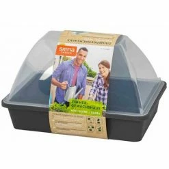 SIENA GARDEN Zimmergewächshaus Midi-Grow 29x19x19cm Anthrazit