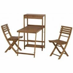 SIENA GARDEN Bari Balkonset 3-teilig, Geölt Akazie FSC 100%