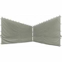 SIENA GARDEN Seitenteile Zu Pavillon Berlino 3x3 M, Grau, 2er Set Bezug Aus Polyester, 160g/m² In Hellgrau, 2 Stück