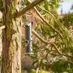 SIENA GARDEN Vogelfuttersäule Black Line Für Mischfutter, 35cm -SIENA GARDEN Shop 41373811 4