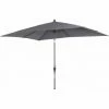 SIENA GARDEN Avio Mittelstockschirm Anthrazit/anthrazit 300x200cm, Gestell Alu Anthrazit, Streben Stahl, Bezug 100% Polyester, 220g/m² Anthrazit, Lichtschutzfaktor UPF 50+