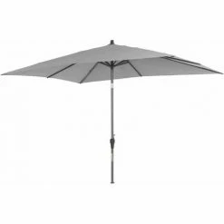 SIENA GARDEN Avio Mittelstockschirm Anthrazit/stone 300x200cm Gestell Alu Anthrazit, Streben Stahl, Bezug 100% Polyester, 220g/m² Stone, Lichtschutzfaktor UPF 50+