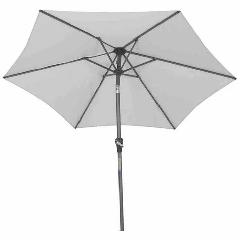 SIENA GARDEN Avio Mittelstockschirm Anthrazit/stone Ø 250cm Gestell Alu Anthrazit, Streben Stahl, Bezug 100% Polyester, 220g/m² Stone, Lichtschutzfaktor UPF 50+ 5 SIENA GARDEN Avio Mittelstockschirm Anthrazit/stone Ø 250cm Gestell Alu Anthrazit, Streben Stahl, Bezug 100% Polyester, 220g/m² Stone, Lichtschutzfaktor UPF 50+ – Bild 3