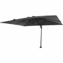 SIENA GARDEN Sunset N+ Ampelschirm Anthrazit/anthrazit 350x260cm Gestell Aluminium Anthrazit, Bezug 100% Polyester, 300g/m² In Anthrazit, PU-beschichtet, UPF 50+