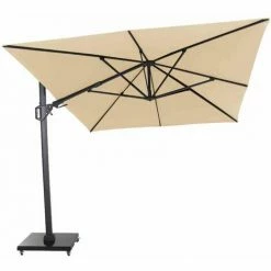 SIENA GARDEN Sunset N+ Ampelschirm Anthrazit/ecru 350x260cm Gestell Aluminium Anthrazit, Bezug 100% Polyester, 300g/m² In Ecru, PU-beschichtet, UPF 50+ -SIENA GARDEN Shop 41373834 4