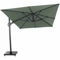 SIENA GARDEN Sunset N+ Ampelschirm Anthrazit/olive 350x260cm Gestell Aluminium Anthrazit, Bezug 100% Polyester, 300g/m² In Olive, PU-beschichtet, UPF 50+ -SIENA GARDEN Shop 41373837 4