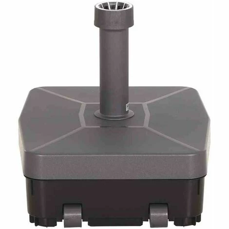 SIENA GARDEN Schirmständer 45 Kg Eckig, Anthrazit Kunststoffrohr 19-54 Mm, Mit Rollen Und Handmulden, Füllbar Mit Sand 5 SIENA GARDEN Schirmständer 45 Kg Eckig, Anthrazit Kunststoffrohr 19-54 Mm, Mit Rollen Und Handmulden, Füllbar Mit Sand – Bild 3