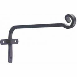 SIENA GARDEN Wandhaken Gerade, 30 Cm, Schwarz Wetterbeständig