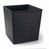 SIENA GARDEN Pflanzgefäß BIRON, Graphit Rillenoptik, 40 X 40 X 41,5 Cm Kunststoffgefäß Mit Einsatz -SIENA GARDEN Shop 41373926 1
