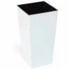 SIENA GARDEN Pflanzgefäß LYON, Weiß Hochglanzoptik, 35 X 35 X 68 Cm Kunststoffgefäß Mit Einsatz -SIENA GARDEN Shop 41373927 1