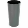 SIENA GARDEN Pflanzgefäß LILLE, Anthrazit Hochglanzoptik, Ø 25 X 46,5 Cm Kunststoffgefäß Mit Einsatz -SIENA GARDEN Shop 41373945 1