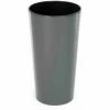 SIENA GARDEN Pflanzgefäß LILLE, Anthrazit Hochglanzoptik, Ø 40 X 75 Cm Kunststoffgefäß Mit Einsatz