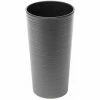 SIENA GARDEN Pflanzgefäß LOCON, Graphit Rillenoptik, Ø 25 X 46,5 Cm Kunststoffgefäß Mit Einsatz -SIENA GARDEN Shop 41373951 1