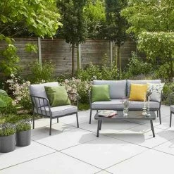 SIENA GARDEN Pflanzgefäß LENS, Graphit Rillenoptik, Ø 25 X 25,5 Cm Kunststoffgefäß Mit Einsatz -SIENA GARDEN Shop 41373955 4