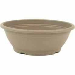 SIENA GARDEN Schale Ø 50 X 18 Cm, Taupe Rundes Kunststoffgefäß Mit Bodenlöchern