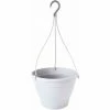 SIENA GARDEN Hängeampel Ø 30 X 20 Cm, Weiß Pflanzgefäß Aus Kunststoff