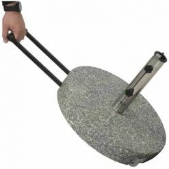 SIENA GARDEN Granitständer Trolley 40 Kg Rund Mit Tolley-Auszug Und Rollen -SIENA GARDEN Shop 41374256 5