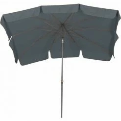 SIENA GARDEN Tropico Mittelstockschirm Anthrazit/grau 210x140cm Gestell Stahl Anthrazit, Bezug 100% Polyester, 180g/m² In Grau, Lichtschutzfaktor UPF 50+ -SIENA GARDEN Shop 41374494 4