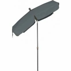 SIENA GARDEN Tropico Mittelstockschirm Anthrazit/grau 210x140cm Gestell Stahl Anthrazit, Bezug 100% Polyester, 180g/m² In Grau, Lichtschutzfaktor UPF 50+ -SIENA GARDEN Shop 41374494 5
