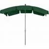 SIENA GARDEN Tropico Mittelstockschirm Anthrazit/grün 210x140cm Gestell Stahl Anthrazit, Bezug 100% Polyester, 180g/m² In Grün, Lichtschutzfaktor UPF 50+ -SIENA GARDEN Shop 41374532 1