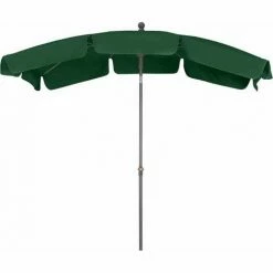 SIENA GARDEN Tropico Mittelstockschirm Anthrazit/grün 210x140cm Gestell Stahl Anthrazit, Bezug 100% Polyester, 180g/m² In Grün, Lichtschutzfaktor UPF 50+