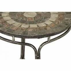 SIENA GARDEN Felina Stapelstuhl Gestell Stahl Silber-schwarz, Fläche Keramik Mehrfarbig -SIENA GARDEN Shop 41374727 2