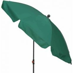 SIENA GARDEN Tropico Mittelstockschirm Anthrazit/grün Ø 200cm Gestell Stahl Anthrazit, Bezug 100% Polyester, 180g/m² In Grün, Lichtschutzfaktor UPF 50+ -SIENA GARDEN Shop 42213578 3