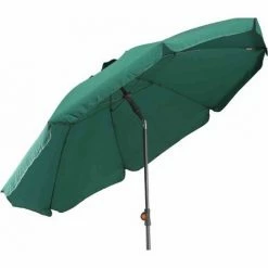 SIENA GARDEN Tropico Mittelstockschirm Anthrazit/grün Ø 200cm Gestell Stahl Anthrazit, Bezug 100% Polyester, 180g/m² In Grün, Lichtschutzfaktor UPF 50+ -SIENA GARDEN Shop 42213578 4